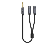 Kabel i złączka UNITEK Adapter Jack 3.5mm - 2x Jack 3.5mm Y-C956ABK